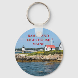 Farol Ram Island, Maine Chaveiro