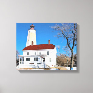 Farol Sandy Hook, Canvas de Nova Jersey
