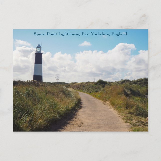 Farol Spurn Point, Yorkshire, Cartão postal (Frente)