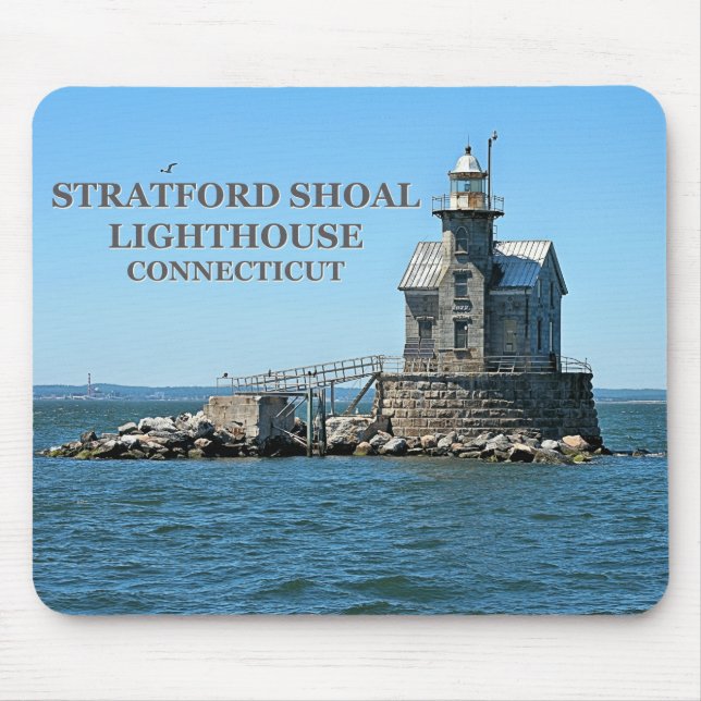 Farol Stratford Shoal, Connecticut Mousepad (Frente)