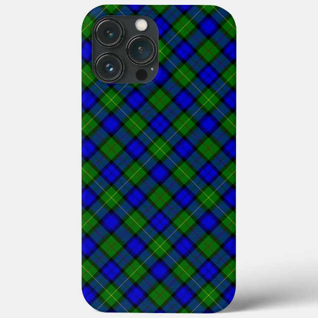 Farquharson tartan xadrez verde azul (Verso)