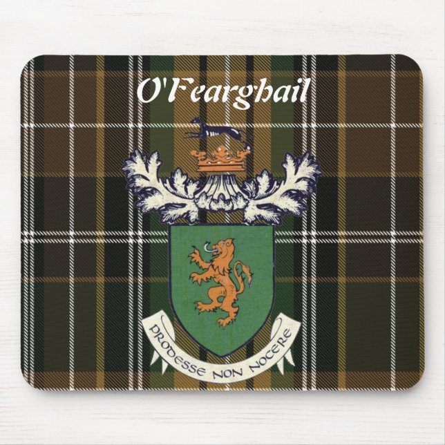 Farrell Clan da Irlanda casaco de armas Mousepad (Frente)