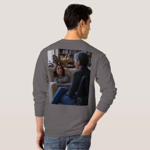 Fascinação com Patos, cinza camisa comprida