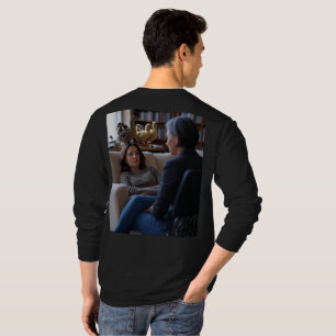 Fascinação Com Patos homens preto camisa longa cos