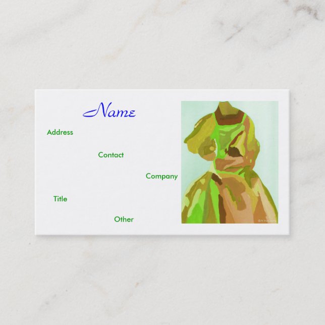 Fashion Designer Primavera II Cartão de visita (Frente)