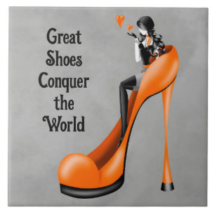Fashion Diva em Stiletto - laranja