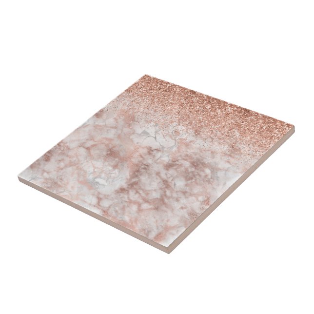 Fashion Elegant Ombre Pink Glitter Glitter Marble (Lateral)
