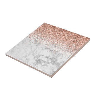 Fashion Elegant white Ombre Glitter Glitter Marble