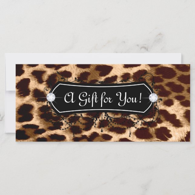 Fashion Jewelry Gift Card Leopard (Frente)