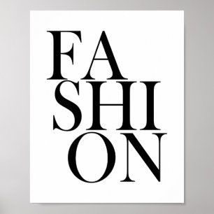 FASHION - Na moda Elegante Impressão