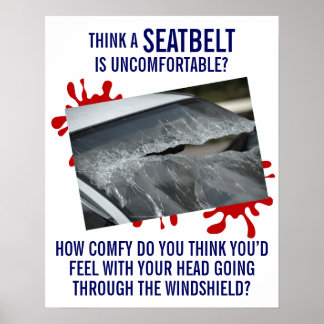 Fasten-ating Poster About Seatbelt Safety