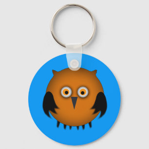 Fat Orange Owl Chaveiro