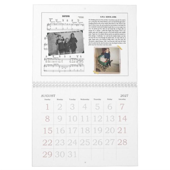 Fatboy Babushka e calendário do gatinho dos amigos (Ago 2027)