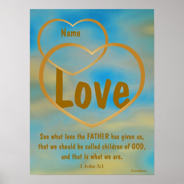 Father God's Love Poster -Customize (Frente)
