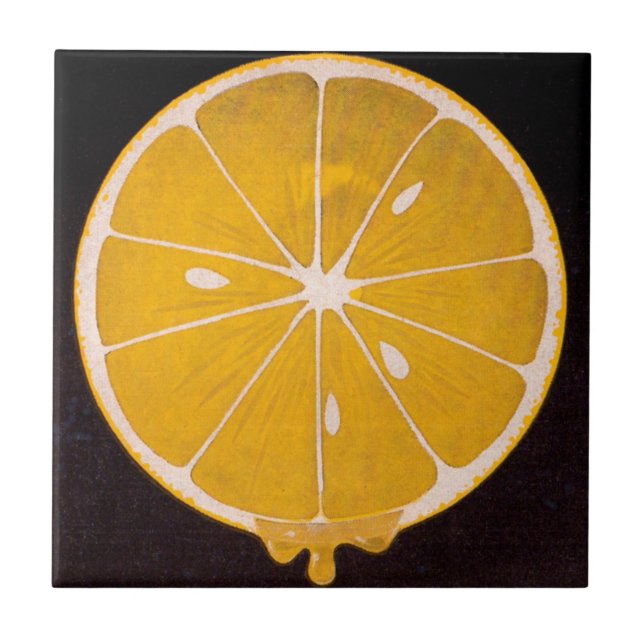 fatia de limão amarelo brilhante (Frente)