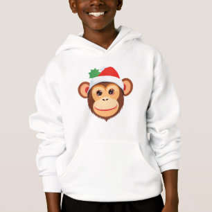 Fatia de macaco fofo Safari Papai Noel de Natal Fa