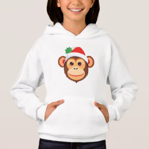 Fatia de macaco fofo Safari Papai Noel Fantasia de