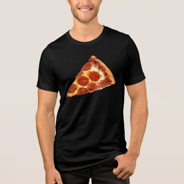Fatia de pizza de pepperoni clássica derretida do  (Frente)