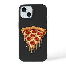Fatia de Pizza de Pepperoni Derretendo - Queijo De