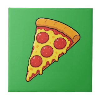 Fatia de Pizza de Pepperoni Queijosa