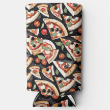 Fatias De abstrato Pizza Num Fundo Preto