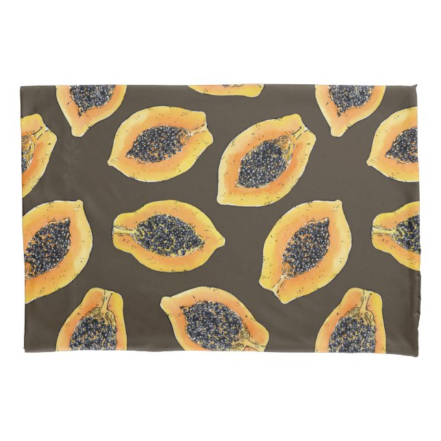 Fatias de Papaya em castanho escuro (Frente)