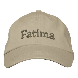 Fatima Name Embroiderado Baseball Boné Khaki