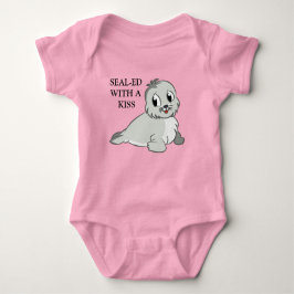Fato de bebê camiseta de camisa-foca
