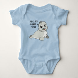 Fato de bebê camiseta de camisa-foca