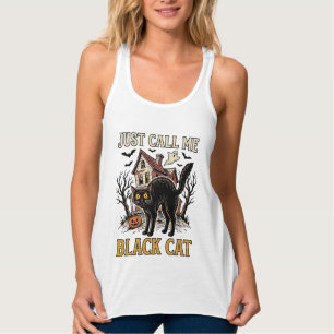 Fato de Gata Preta Casa Assombrada Camisa Divertid