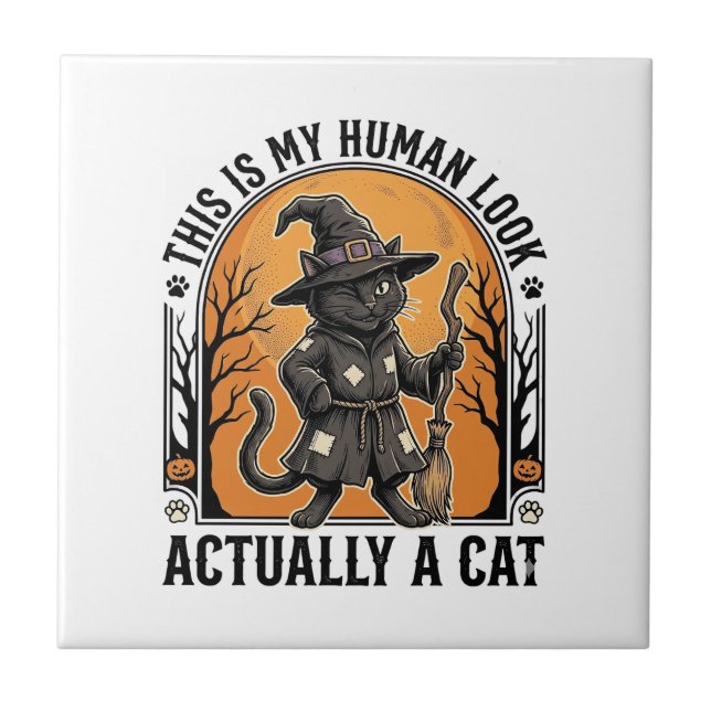 Fato de Gato de Halloween Roupa de Gato de Bruxa V (Frente)