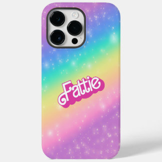 Fattie Plus Size Rainbow Retro 90's Nostalgia Pink