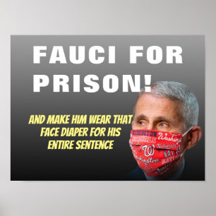 Fauci Pela Prisão - Anti Anthony Fauci Poster