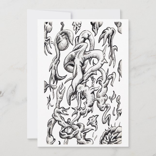 Fauna aerotransportada, Cartão plano (Frente)