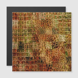 Faux Alligator Pele Vermelha de Couro Vermelho