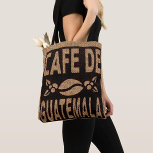 FAUX BURLAP COFFEE BAG BOLSA