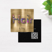 Faux Dourado com tons de joias Cartão de visita de