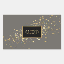 Faux Dourado Confetti sobre os adesivos das Cinzas