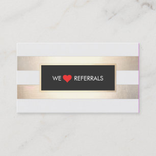 FAUX Dourado e Black Red Heart Referral