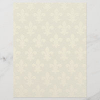 Faux gold fleur de lis, padrão embelezado