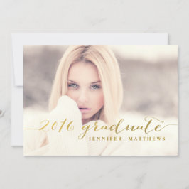 Faux Gold Foil| Convite à Festa de formatura 2016