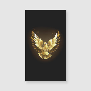 Faux Gold Foil Peace Dove em Preto