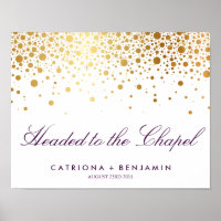 Faux Gold Foil Wedding Poster | Listagem personali