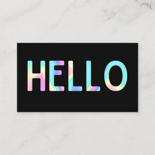 Faux Holographic - Cartão de visita