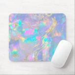faux holographic opal mouse pad<br><div class="desc">teclado do mouse de fundo de pedra opal</div>