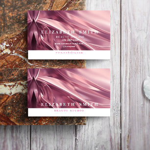 Faux Holographic Pink Neon Cartão de visita