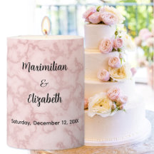 Faux Pink Marble - Casamento Elegante