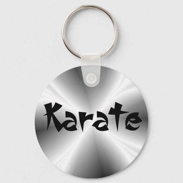 Faux Silver Karate Chaveiro (Frente)