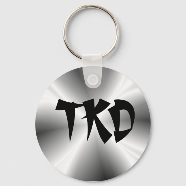 Faux Silver TKD Chaveiro (Frente)