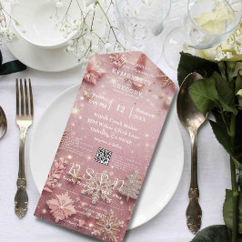 Faux Sparkle Shimmer Prata Rosa de inverno